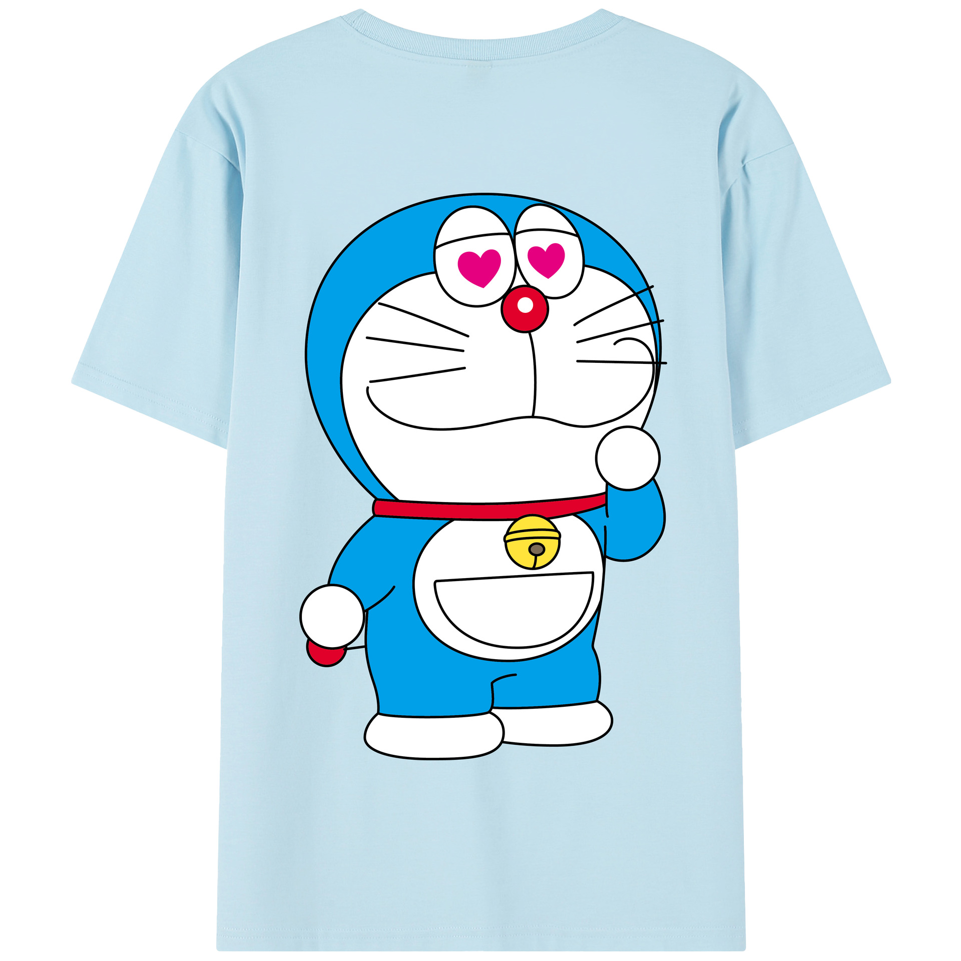 （画像用） ドラえもん Doraemon 綿100％半袖Tシャツ（背面プリント）